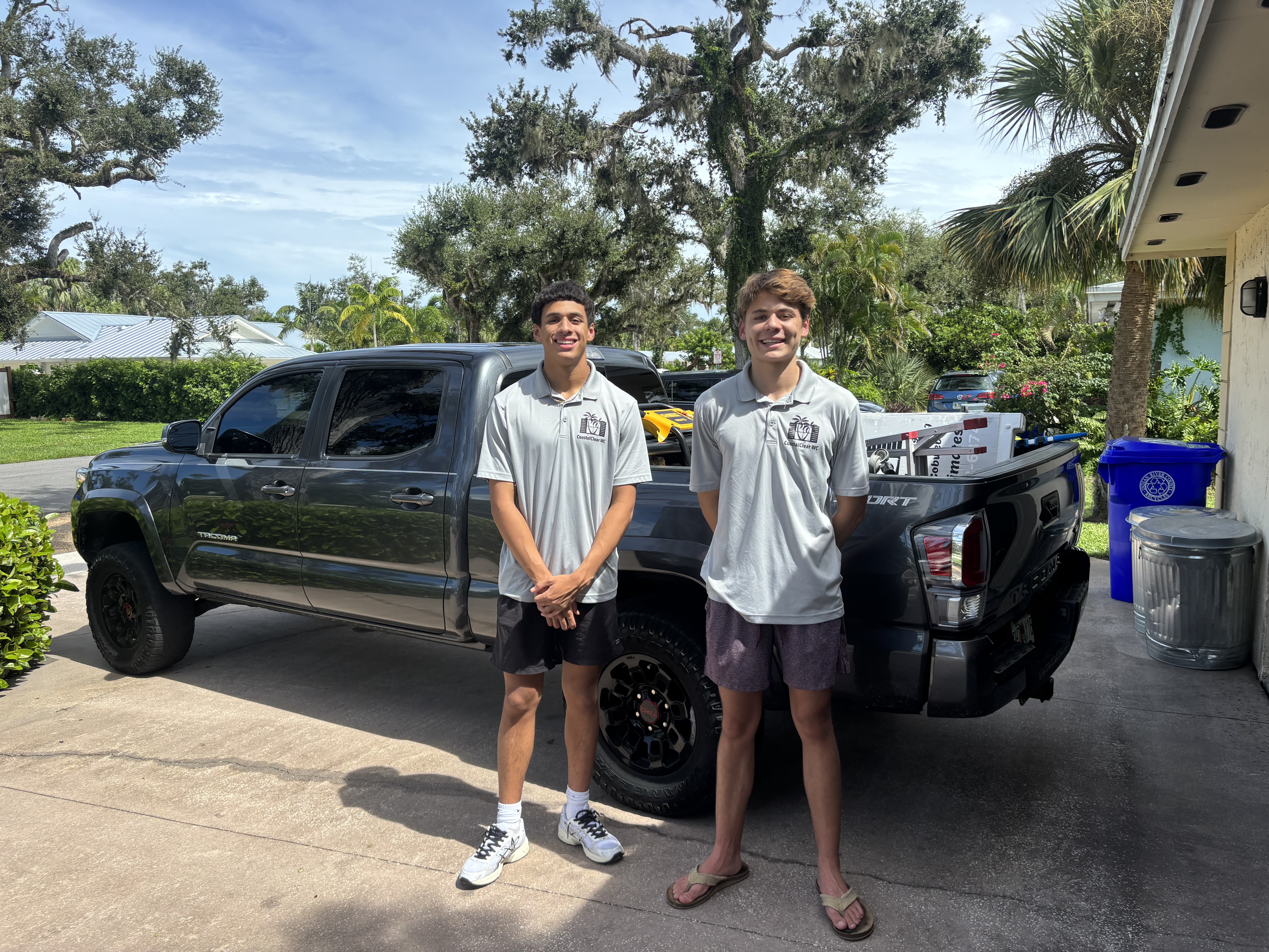 Coastal Clear team on the job in Vero Beach