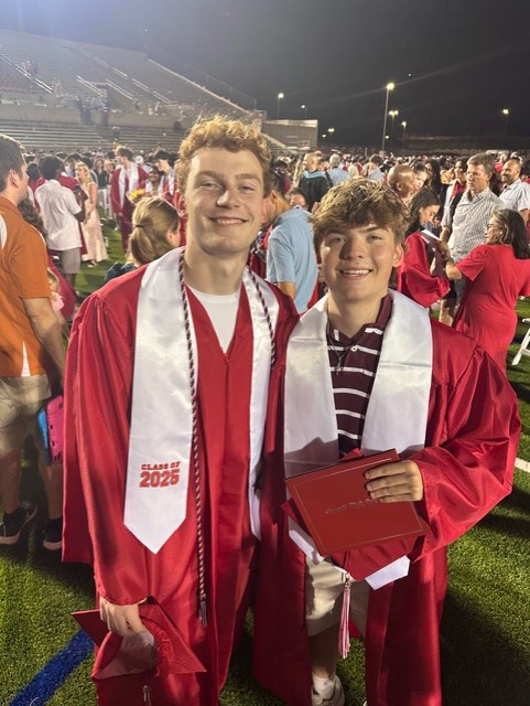 Layton and Alex, founders of B&L Window Cleaning Services, Coppell High School Class of 2025