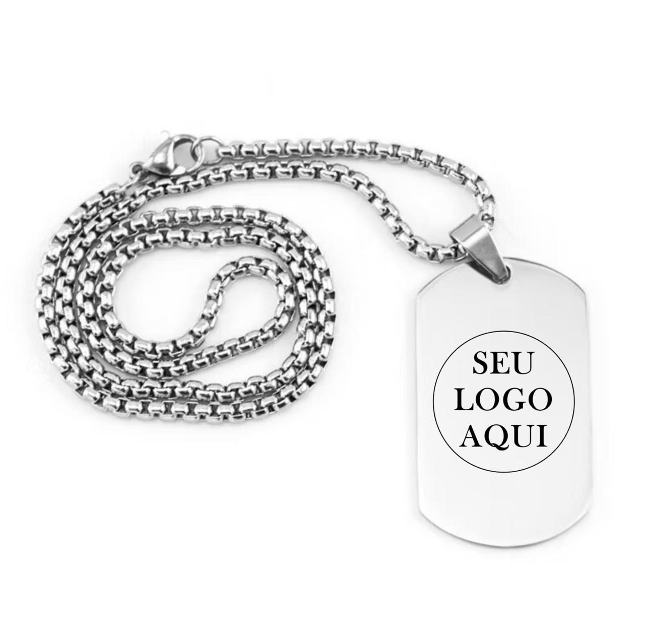 Cordão Dog Tag Simples