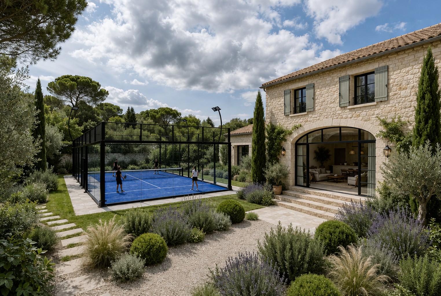 Luxury villa with private padel court