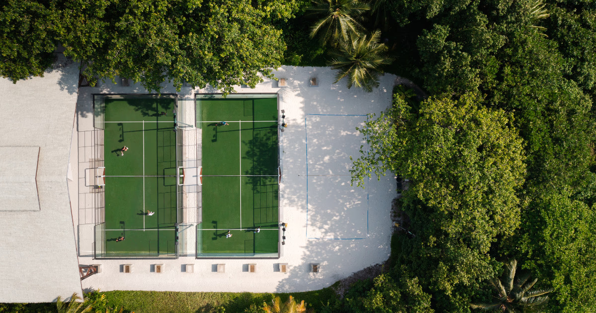 Luxury villa padel court