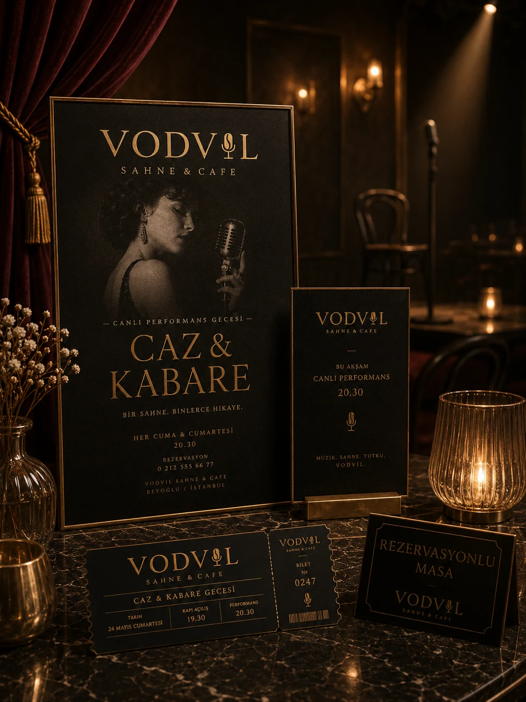 Vodvil Sahne & Cafe projesi uygulama örneği 4