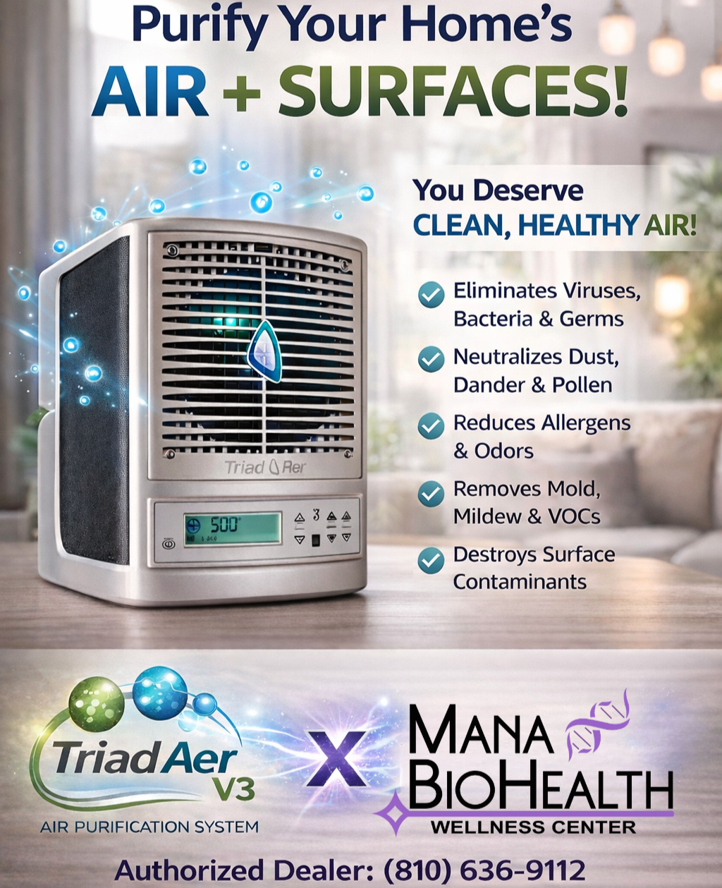 Triad AER V3 Air Purifier