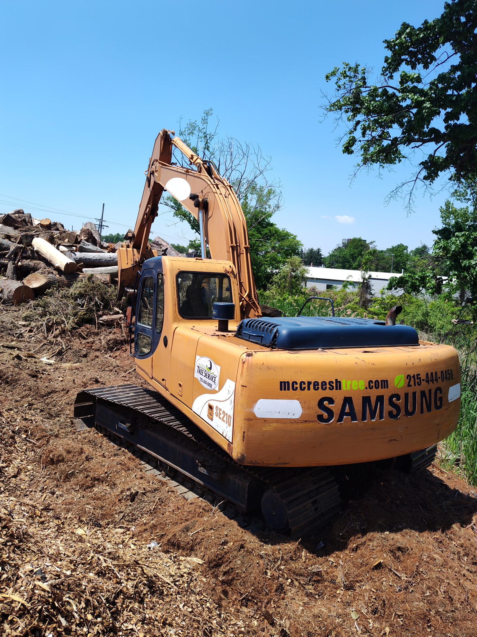 McCreesh Tree Service at work in Bedminster, PA