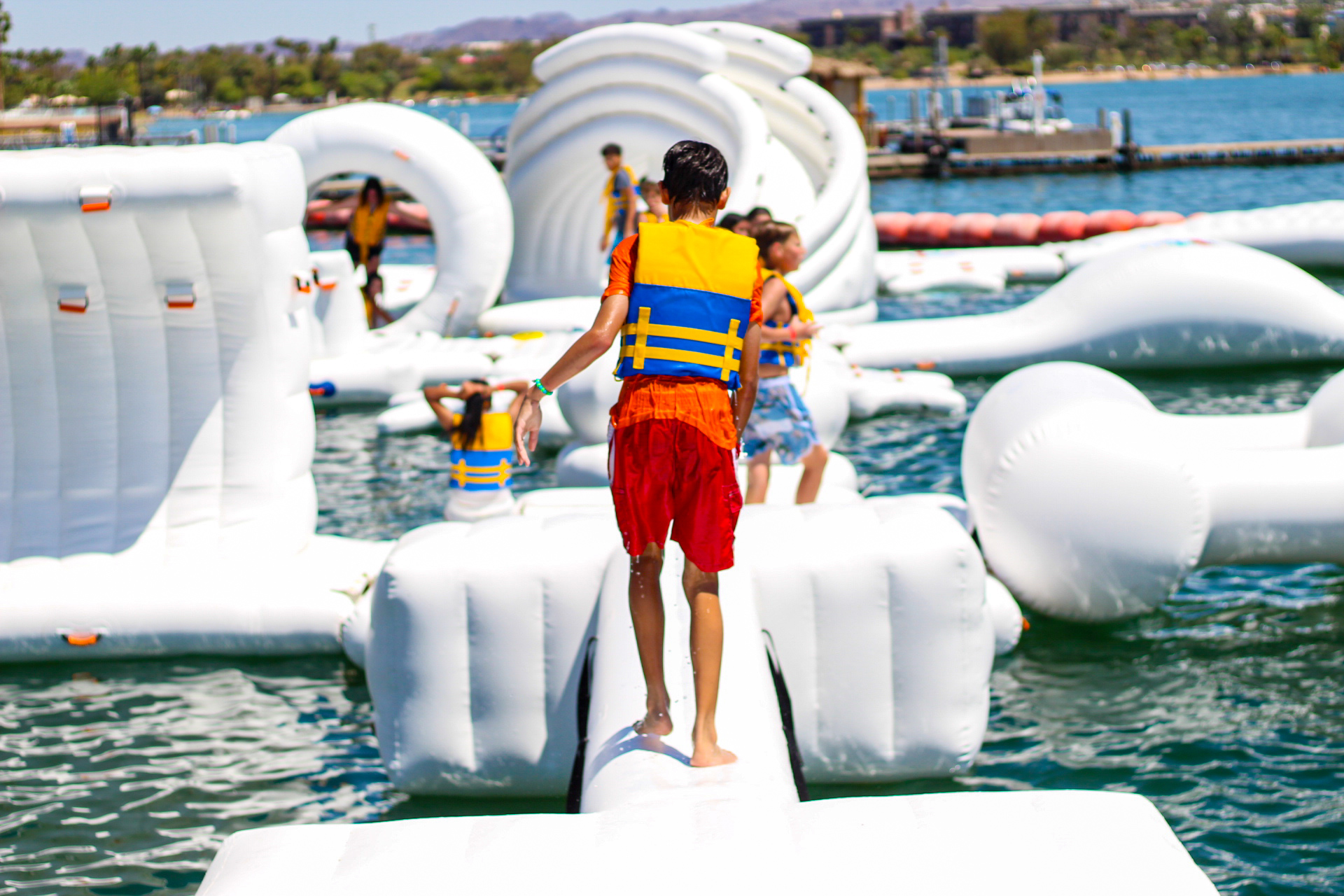 Water park action shot