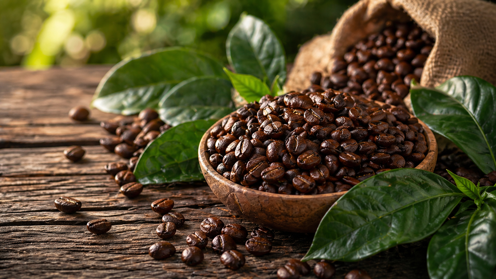 Organic Coffees collection showcase