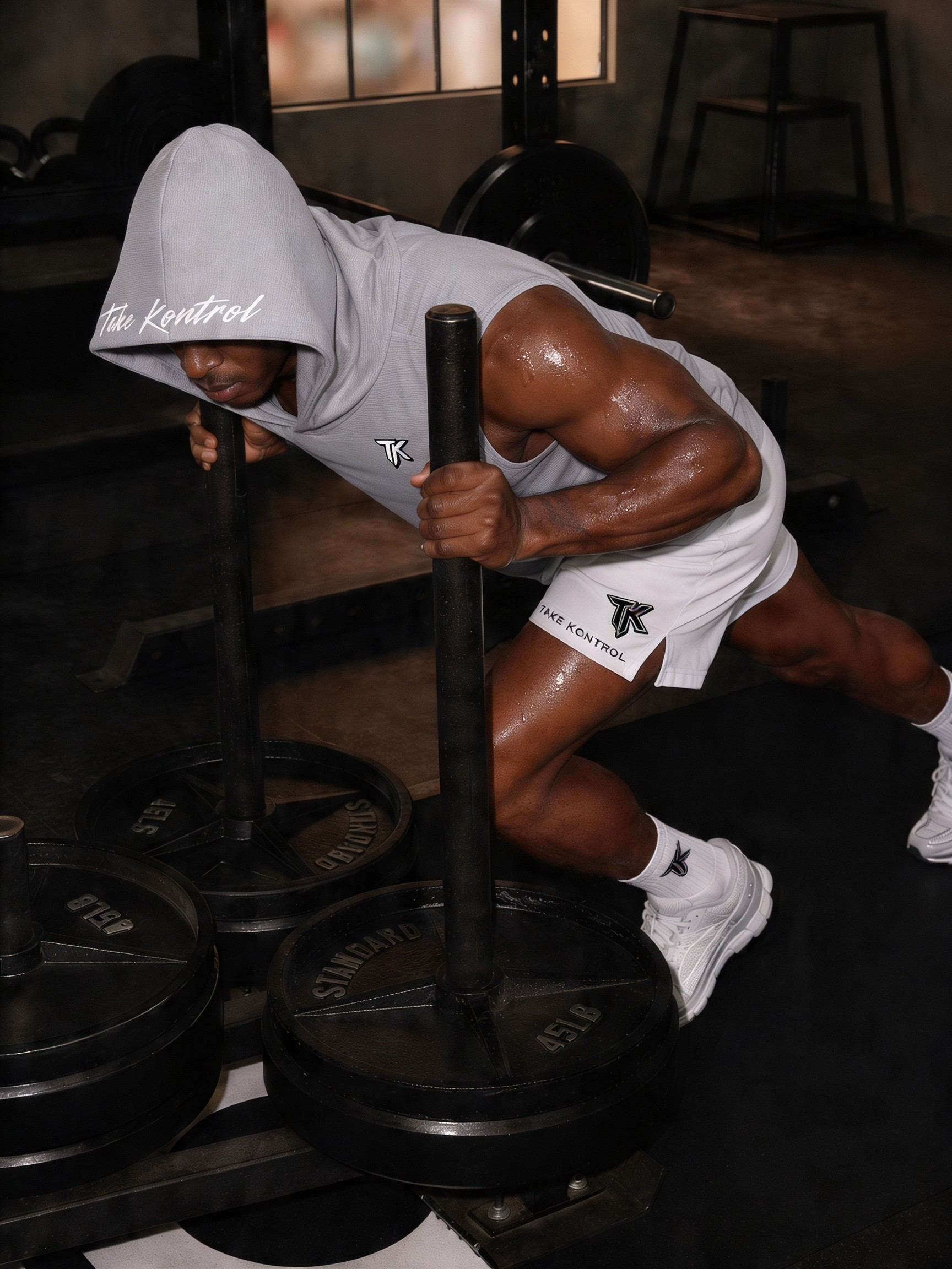 Relentless Sleeveless Hoodie — Grey