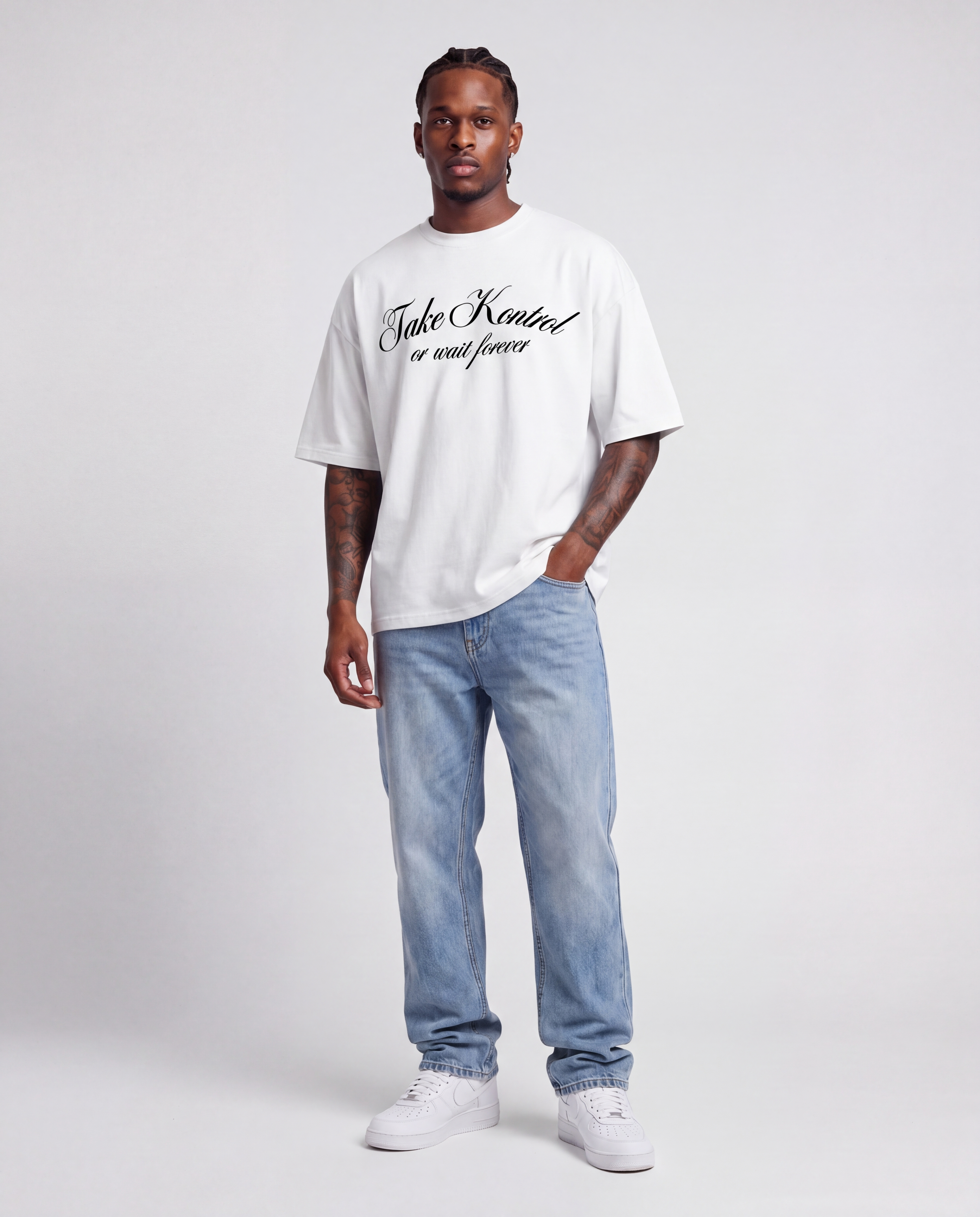 Put It On Tee — White (Front)