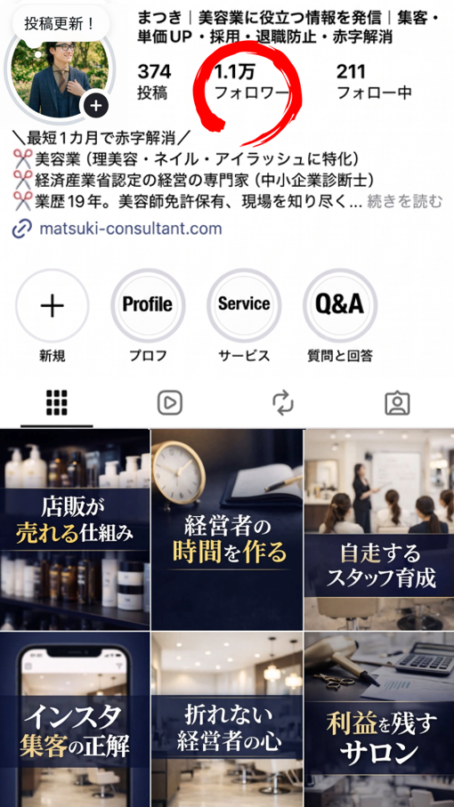 Instagram運用実績 フォロワー1万人達成
